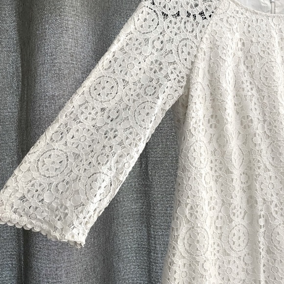 Lilly Pulitzer White Crochet Sleeved Dress - Picture 1 of 4